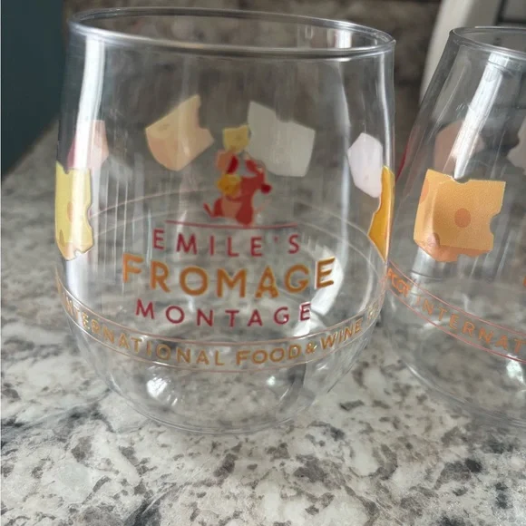 Emilie’s formage montage wine glasses from Epcot Food and Wine glass - Picture 2 of 4